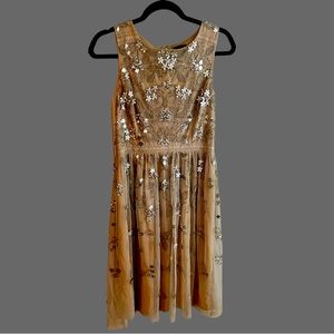 Beaded Adriana Papell Cocktail Dress